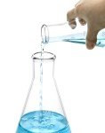 QWORK 1000ML Borosilicate Erlenmeyer Flask Set, 2 Pcs