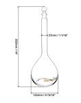 QWORK 1000ml Borosilicate Volumetric Flask Set