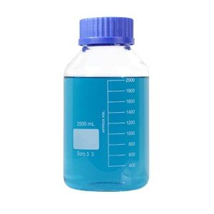 2000ml Borosilicate Glass Round Lab Storage Bottle