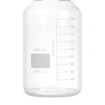 2000ml Borosilicate Glass Round Lab Storage Bottle