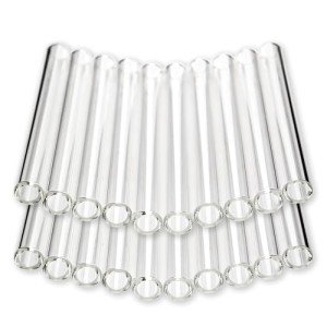 20 Clear Glass Tubes - 4 Inches Long