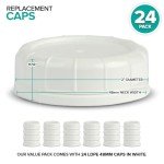 Milk Bottle Replacement Caps - 24 Pack