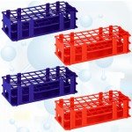 4-Pack Detachable Plastic Test Tube Rack