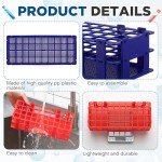 4-Pack Detachable Plastic Test Tube Rack