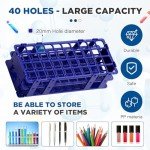 4-Pack Detachable Plastic Test Tube Rack