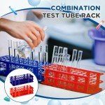 4-Pack Detachable Plastic Test Tube Rack