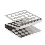 ULAB Stainless Steel Z-Shaped Test Tube Racks - 2 Pack