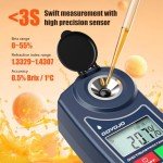 Digital Brix Refractometer Meter for Liquid Testing
