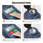 Digital Brix Refractometer Meter for Liquid Testing