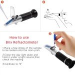 QUMOX Brix Refractometer with ATC for Honey & Syrup