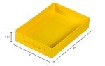 Hilco Yellow Standard Job Trays - 24 Pack