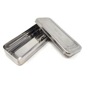Stainless Steel Lab Instrument Storage Box with Lid