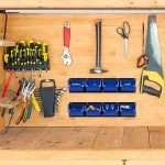 Wall Mounted Plastic Storage Bin Set - 8 Bins