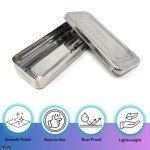 Stainless Steel Lab Instrument Storage Box with Lid