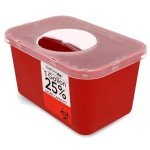 Large 1-Gallon Sharps Container for Safe Disposal