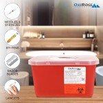 Large 1-Gallon Sharps Container for Safe Disposal