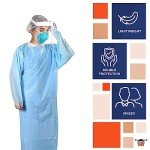 Disposable Medical Isolation Gowns - X-Large Pack of 15