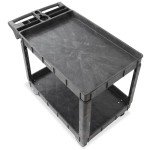 Heavy Duty 2-Tier Rolling Utility Service Cart