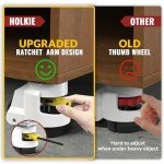 Heavy Duty Leveling Casters Set with Ratchet Handle
