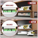 Heavy Duty Leveling Casters Set with Ratchet Handle