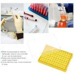 96-Well PCR Tube Rack with Waterproof Holder - Yellow