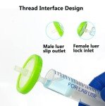 20 Pack Sterile PES Syringe Filters for HPLC