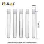 ULAB Plastic Test Tubes with Flange Stoppers - 50pcs