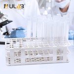 ULAB Plastic Test Tubes with Flange Stoppers - 50pcs