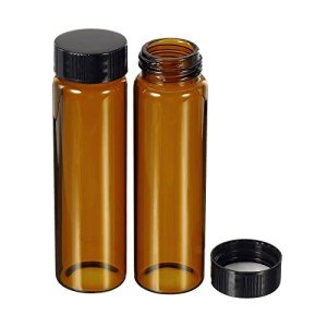 PATIKIL 40mL Brown Glass Reagent Bottles - 10 Pack