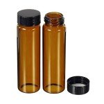 PATIKIL 40mL Brown Glass Reagent Bottles - 10 Pack