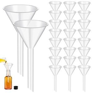 25Pcs 3.5 Inch Wide Mouth Plastic Funnels