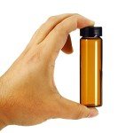 PATIKIL 40mL Brown Glass Reagent Bottles - 10 Pack