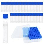2ml Leak-Proof Plastic Sample Vials - 100 Pack