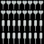 100 Pcs Mini Dessert Pipettes for Baking & Parties