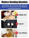 Stainless Steel Resin Filter Funnel with Strainer