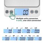 KUBEI Upgraded Digital Kitchen Scale 5kg/0.1g