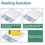 KUBEI Upgraded Digital Kitchen Scale 5kg/0.1g
