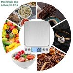 KUBEI Upgraded Digital Kitchen Scale 5kg/0.1g