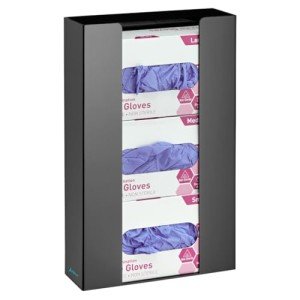 Wall-Mounted Acrylic Glove and Mask Dispenser