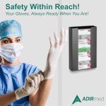 Wall-Mounted Acrylic Glove and Mask Dispenser