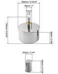 QWORK 400mL Stainless Steel Alcohol Lamp Burner