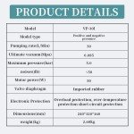 Portable Oilless Diaphragm Vacuum Pump 30L/min