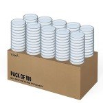 100 Sterile Thick Plastic Petri Dishes, 100mm