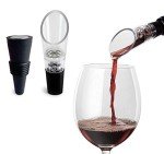 TenTen Labs Wine Aerator and Stopper Set (Black)