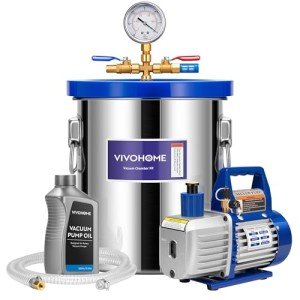 VIVOHOME 5 Gallon Stainless Steel Vacuum Chamber Kit