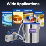 VIVOHOME 5 Gallon Stainless Steel Vacuum Chamber Kit