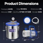 VIVOHOME 5 Gallon Stainless Steel Vacuum Chamber Kit