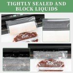 KVSK Vacuum Sealer Bags - 20 Count Liquid Block