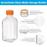 2 Pack 1000ml Borosilicate Glass Media Bottles