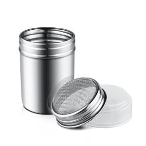 Stainless Steel Powder Sugar Shaker with Lid
